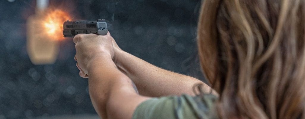 Staying Accurate During the Holidays 3 women shooting pistol